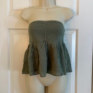 American eagle olive green tube top
